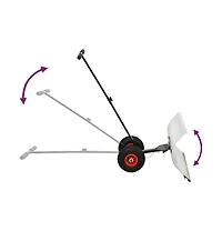 Manual Snow Shovel with Wheels