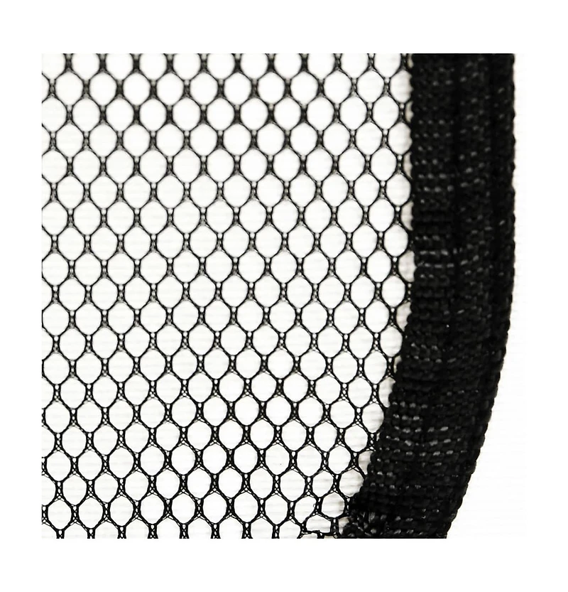 Foldable Dog Playpen with Carrying Bag Black 57.1"x57.1"x24"