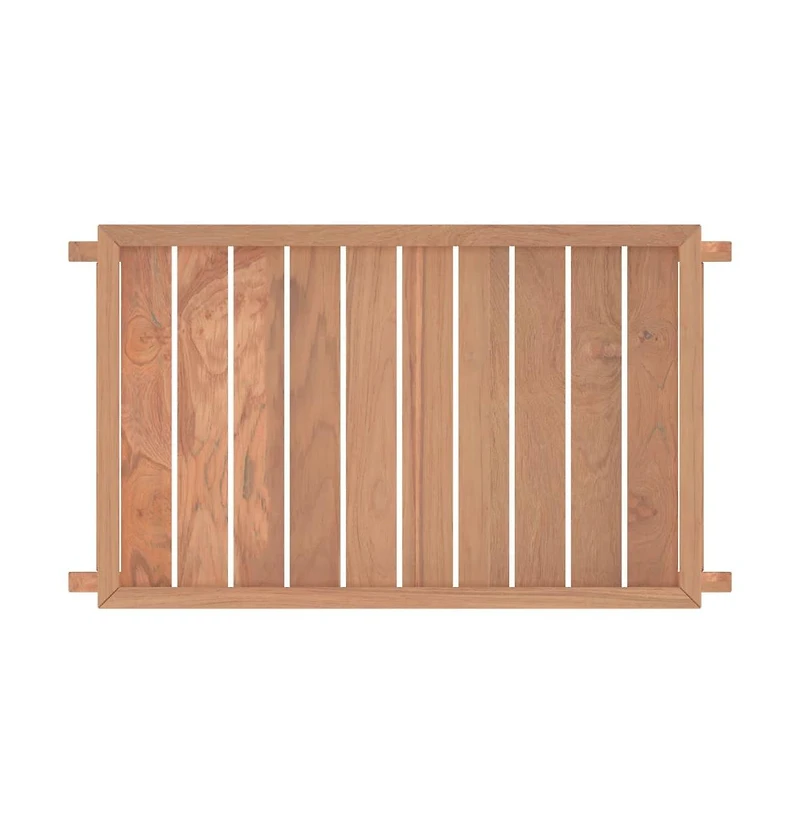 vidaXL Folding Tray 21.7"x13.8"x9.8" Solid Wood Teak