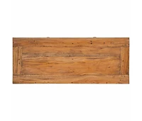 Sideboard Solid Mahogany Wood 29.5"x11.8"x25.6"