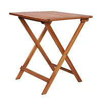 vidaXL 3 Piece Folding Bistro Set Solid Acacia Wood