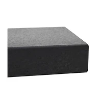 vidaXL Parasol Base Granite 55.1 lb Rectangular Black