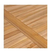 vidaXL Patio Table 59.1"x35.4"x30.3" Solid Teak Wood
