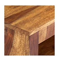 Tv Stand 55.1"x11.8"x15.7" Solid Wood Sheesham