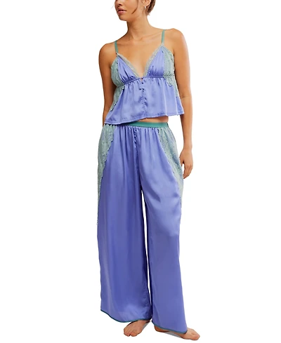 Free People Women's Anywhere With You Lace-Trim Lounge Set