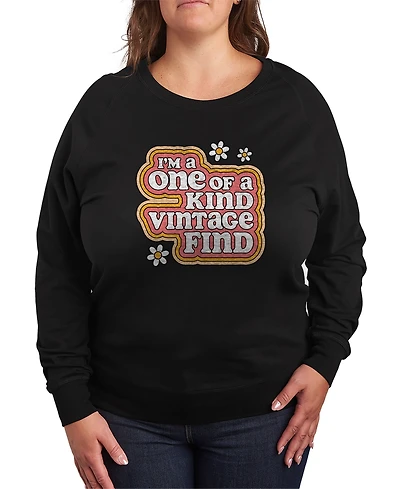 Hybrid Apparel Plus Vintage One of A Kind Graphic Crew Neck Top