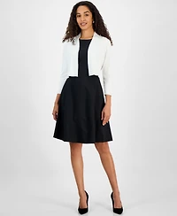 Kasper Women's Long Sleeve Shrug Sweater