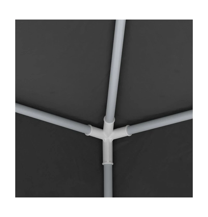Professional Party Tent with Side Walls 8.2'x8.2' Anthracite 0.3 oz/ft²