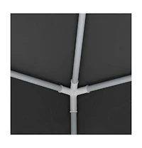 Professional Party Tent with Side Walls 8.2'x8.2' Anthracite 0.3 oz/ft²
