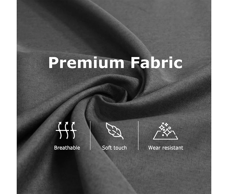 Massage Recliner Dark Gray Fabric