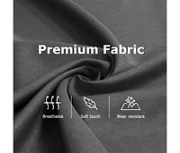 Massage Recliner Dark Gray Fabric