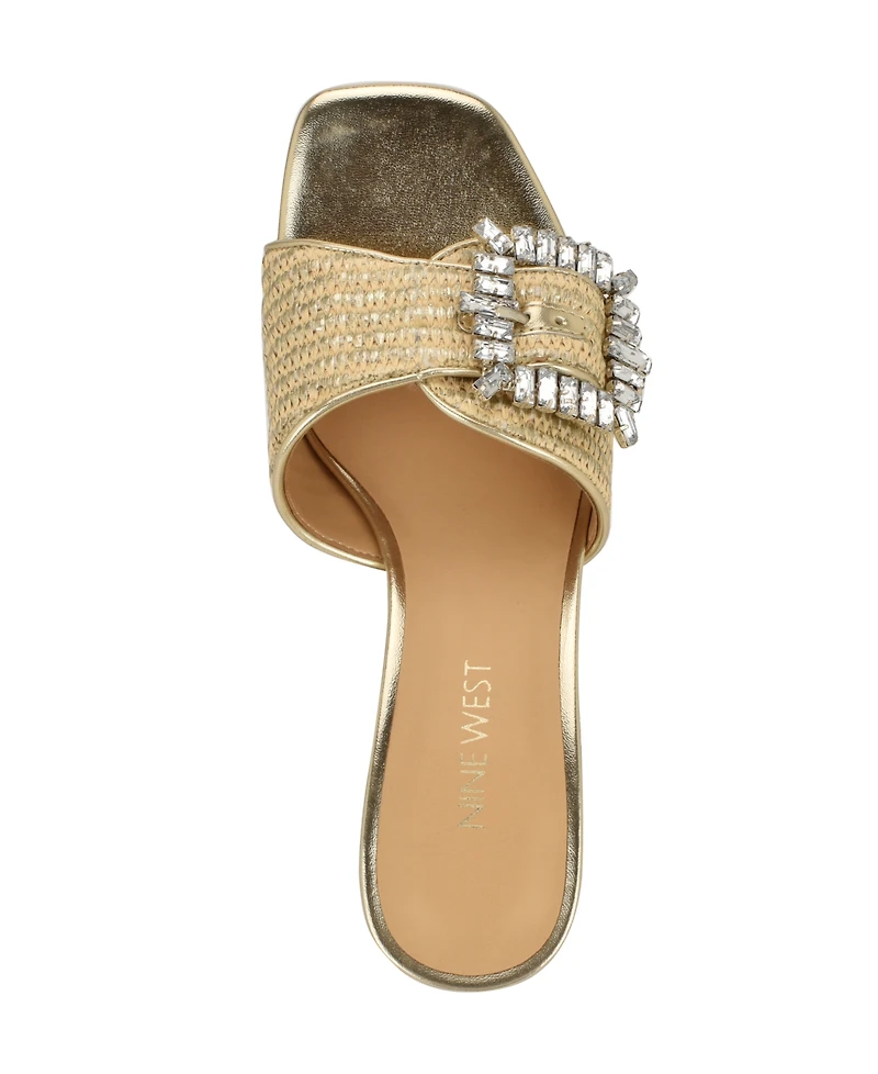 Nine West Women's Geanila Block Heel Dress Sandals