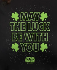 Hybrid Apparel Plus Star Wars St. Patrick's Day May The Luck Graphic Crewneck T-Shirt