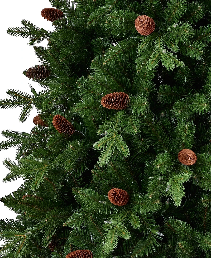 Seasonal 7.5ft Canyon Ranch Fir Tree, 380 Warm Led Lights