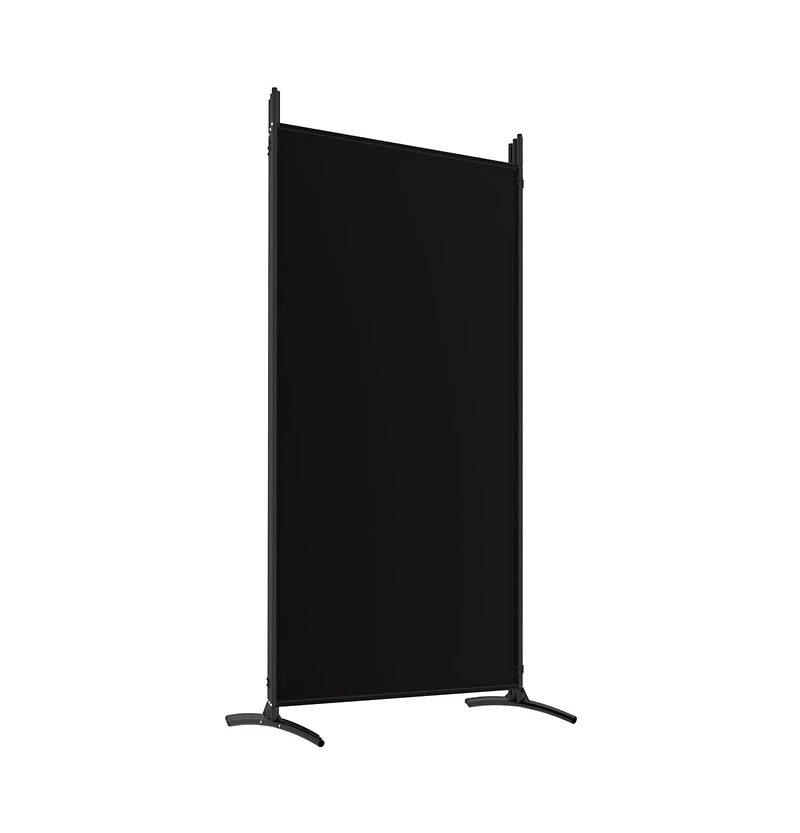 vidaXL 5-Panel Room Divider Black 170.5"x70.9" Fabric