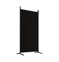 vidaXL 5-Panel Room Divider Black 170.5"x70.9" Fabric