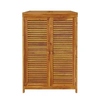 vidaXL Patio Storage Box 27.6"x34.3"x40.9" Solid Wood Acacia