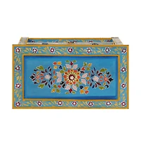 Sideboard Turquoise 21.7"x11.8"x29.9" Solid Wood Mango
