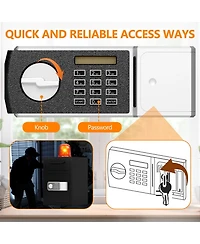 Digital Depository Safe Made of Carbon Steel Electronic Code Lock Depository Safe with Deposit Slot Depository Box for Home Hotel Restaurant and Offic