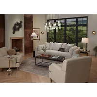 Possini Euro Design Marika 32" Modern Pendant Chandelier Ceiling Light Fixture Dining Room Over Table Kitchen Island Multi-Light Soft Gold Finish