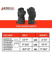 ActionHeat 5V Battery Heated Glomitt - Women's Black S/M