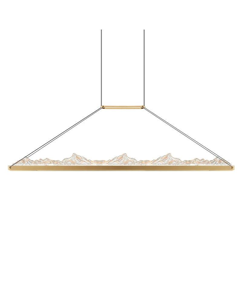 Cwi Lighting 19" Metal Himalayas Integrated Led Island Pool Table Light