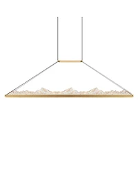 Cwi Lighting 19" Metal Himalayas Integrated Led Island Pool Table Light