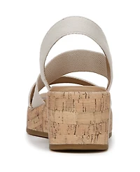 LifeStride Women's Odette Square Open Toe Wedge Sandals