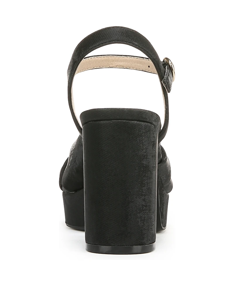 LifeStride Women's August Square Open Toe Platform Sandals