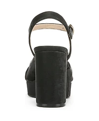 LifeStride Women's August Square Open Toe Platform Sandals