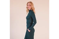 Poplinen Plus Size Norma Modal Ribbed Turtleneck