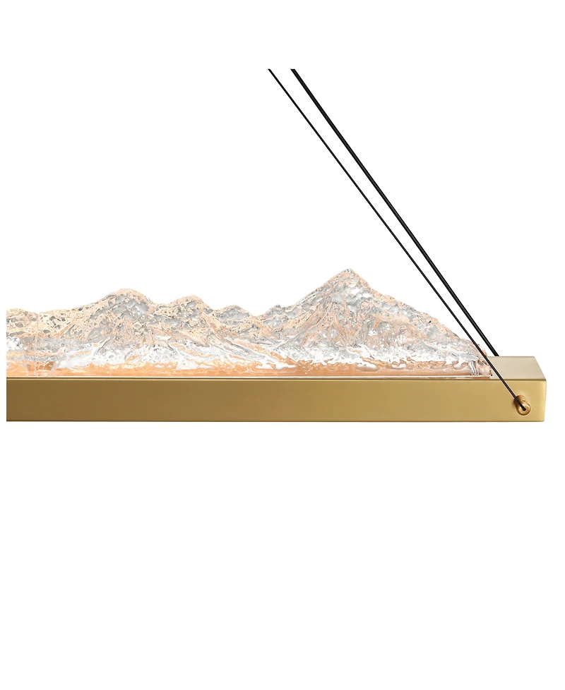 Cwi Lighting 19" Metal Himalayas Integrated Led Island Pool Table Light