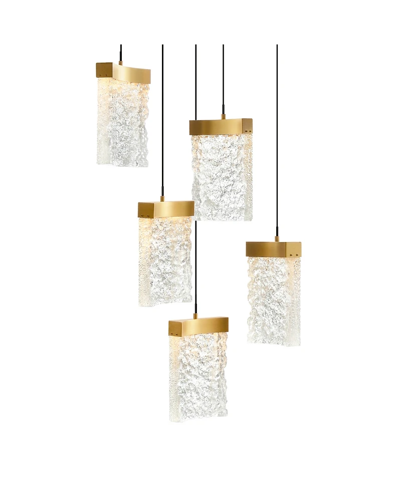 Cwi Lighting 12" Metal Lava Integrated Led Mini Pendant