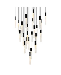 Cwi Lighting 16" Metal Greta Integrated Led Chandelier