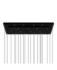 Cwi Lighting 5.5" Metal Stagger Integrated Led Chandelier