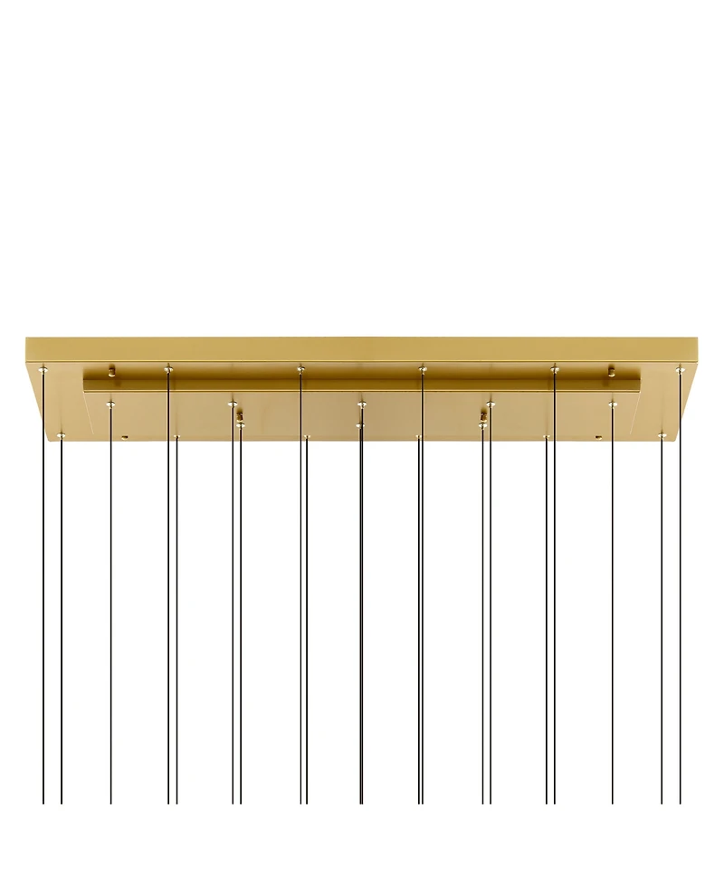 Cwi Lighting 5.5" Metal Stagger Integrated Led Chandelier