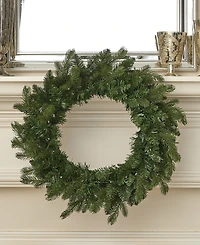 Seasonal 24" Palmetto Pine Wreath, 50 Dual Led Lights