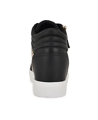Nine West Women's Tons High Top Hidden Wedge Sneakers