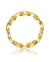 14K Gold Plated Chain Link Ring