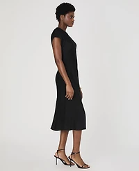 French Connection Women's Ennis Satin Column Midi Dress