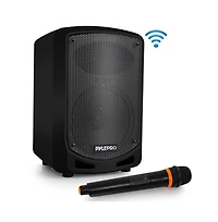 Pyle Compact & Portable Bluetooth Pa Speaker - Karaoke Sound System with Wireless Microphone, MP3/Usb/Sd & Rechargeable Battery
