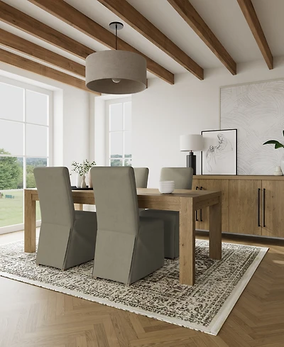 5pc Dining Set (Davie Rectangular Table & 4 Estby Chairs)