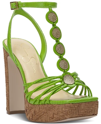 Jessica Simpson Women's Colero Coin Strappy Platform Sandals