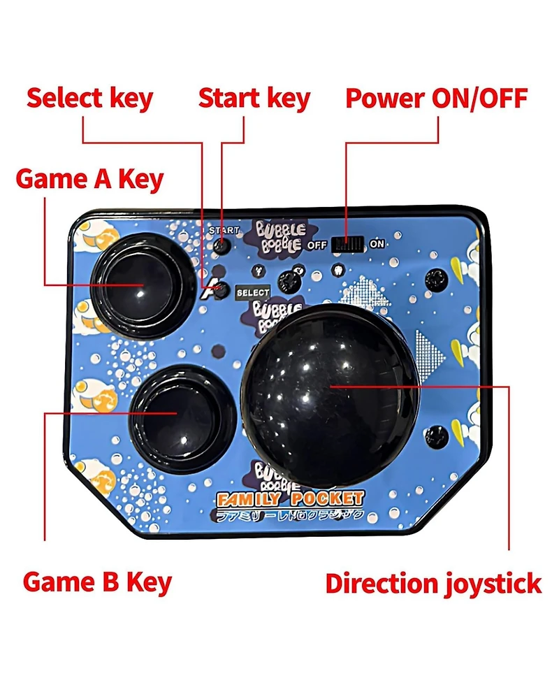 Nbcp Handheld Game Console, Plug and Play Wireless Video Retro Game Console (2 Packs)