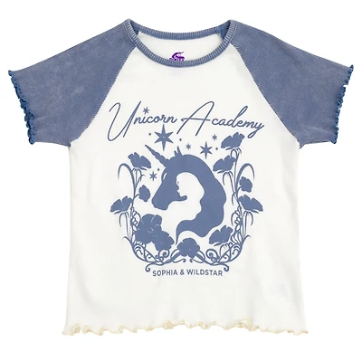 Unicorn Academy Little Girls Sophia & Wildstar T-Shirt (4 - 6