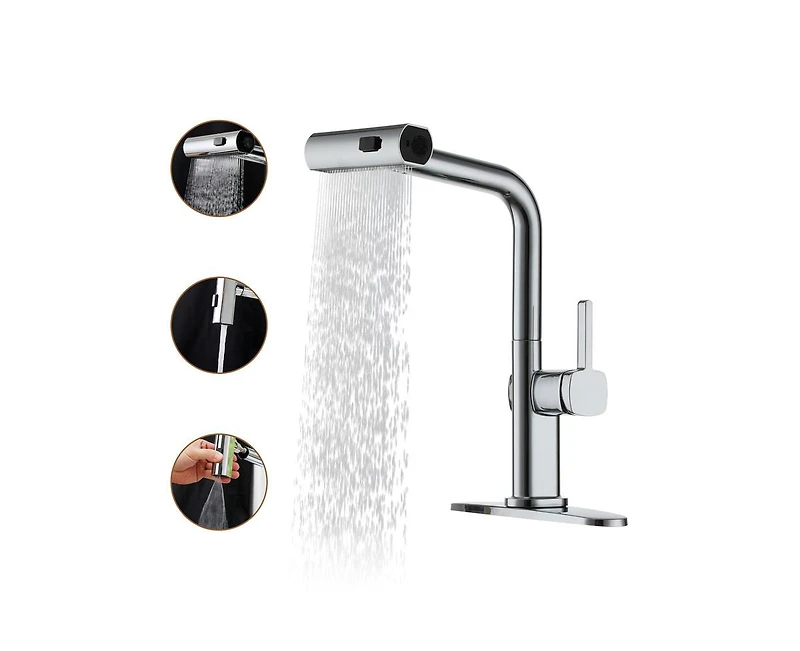 Casainc Single Handle Pull Out Kitchen Faucet