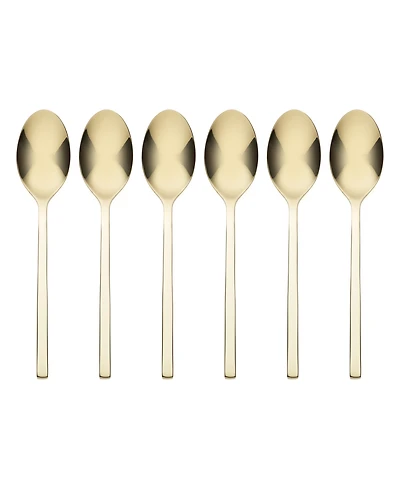 Oneida Allay Champagne Set of 6 Everyday Flatware Teaspoons