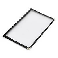 WeChef 40 Pack Menu Covers 8.5"x14" 8 Views Book Style Cafe Restaurant Black