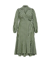 City Chic Plus Selena Wrap Dress