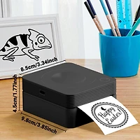 Sticker Printer, PM230 Mini Thermal Printer Bluetooth Portabel Maker with 3 Rolls of Paper, Print Pods Multiple Templates fo